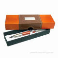 High-quality Pen Case with Fancy Paper, PU, Ribbon, Customized Designs Welcomed